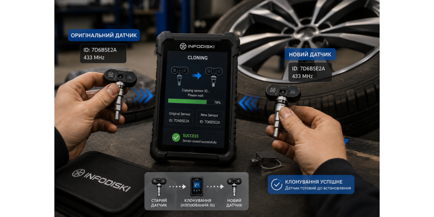 Клонування датчиків TPMS: що це таке і коли без нього не обійтись
